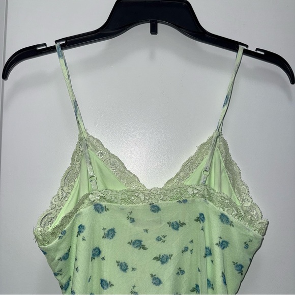 NWT Target Wild Fable Green Spring Floral Mini Dress - Picture 4 of 5